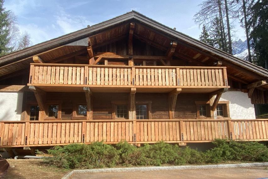 Chalet aux Houches : Rénovation des balcons